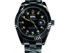 Specifications Feature Details Color Deep Black Dial / Silver Steel Target Audience Men / Gentlemen Material Premium Stainless Steel Water Resistance 100m (330 ft) Movement Self-winding Mechanical