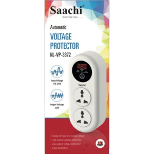 Saachi 15A Voltage & Power Guard – Electrical Surge Protector for All Electronics | 1-Year Warranty | Majendo.com Uganda