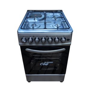 Super Chef 50×60cm Cooker – 3 Gas + 1 Electric Plate | Made in Turkey