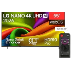 LG 55 inch LG NANO 4K AI NU85 Smart TV 2026