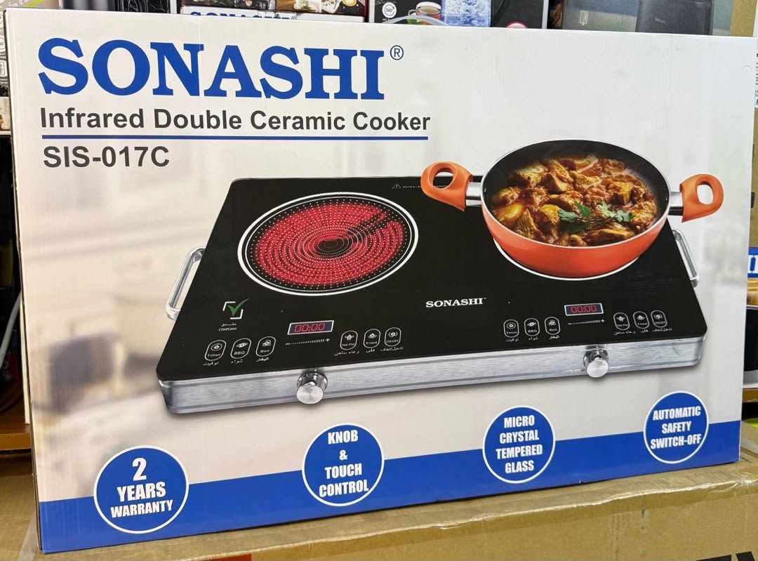 Sonashi Double Infrared Ceramic Cooker - Image 2