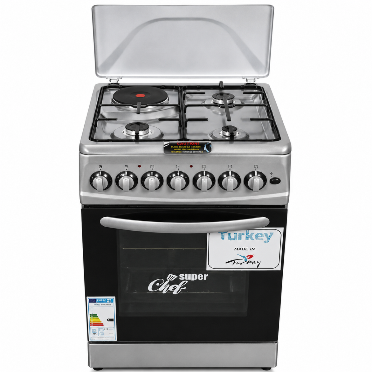 super Chef 50x50cm Cooker – 2 Gas + 2 Electric Cookerhg