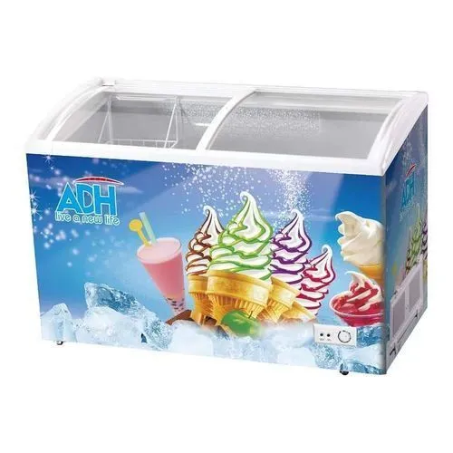 ADH 500L Showcase Ice Cream Display Freezer (Model SD500) – BlueDrive more sales with the ADH 500L Showcase Display Freezer. Designed with advanced cooling technology and a high-visibility curved glass top, this freezer is the perfect solution for supermarkets, convenience stores, and ice cream parlors in Uganda looking for reliable, energy-efficient freezing.🍦 Why the ADH SD500 is a Business Game-Changer:High-Visibility Display: The bright internal design and transparent glass top allow customers to see your ice cream and frozen treats instantly, driving impulse purchases while keeping the cold air locked inside.Rapid Freezing Power: Equipped with a high-efficiency compressor and German-engineered cooling technology, this freezer ensures your products stay rock-solid even during the hottest Ugandan afternoons.Energy-Saving Intelligence: The inner lining is designed to reflect cold air back onto the product, reducing the workload on the compressor and significantly lowering your monthly electricity bills.Spacious 390L–500L Capacity: Offers a generous volume (SD500 series) that fits multiple crates of ice cream, frozen yogurt, or beverages, making it an ideal choice for busy retail environments.Easy Maintenance: Features a smooth, easy-to-clean interior and a manual defrost drain, ensuring your display always looks professional and hygienic for your customers.📋 Technical Specifications:FeatureDetailsBrandADHModelSD500 (Showcase Series)Gross Capacity500 Liters (Net 390L)Design TypeSliding Glass Top / Curved DisplayCompressorHigh-Efficiency / Low NoiseDimensions (cm)Approx. 99 x 59 x 55 cmColorEye-Catching Store BlueSpecial FunctionFast Freezing & Energy Saving✅ Shop with Confidence on Majendo.comWe provide 100% genuine ADH appliances with professional delivery across Uganda.📞 Call to Order: 0772352675💬 WhatsApp Us: Click to Chat 0772352675📍 Delivery: Fast delivery in Kampala, Wakiso, and Mukono.