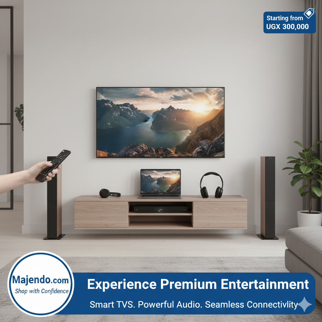 Kitchen Buy Best Kitchen Appliances in Uganda: Cookers, Fridges & Blenders TVs & Audio Shop Smart TVs, Soundbars & Woofers Online Smartphones Latest Smartphones & Accessories at Best Prices Washing Machines Automatic Washing Machines for Sale in Uganda