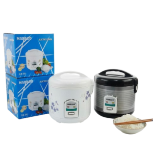 Marado 5L Electric Rice Cooker & Steamer – Perfect Fluffy Rice Every TimeElevate your meal preparation with the Marado 5L Rice Cooker (Model GS-50), a high-capacity and energy-efficient kitchen essential. Designed for busy households and large families, this versatile appliance ensures perfectly cooked grains while offering the added convenience of steaming healthy sides simultaneously. With its sleek stainless steel and metal body, it combines durability with a modern aesthetic that fits any kitchen decor.+1Key Features & High-Performance CookingGenerous 5-Litre Capacity: Perfect for families or hosting guests, providing enough space to cook up to 20+ cups of rice in a single batch.Dual Cooking Versatility: Includes a removable steam basket, allowing you to steam vegetables, fish, or poultry while your rice cooks below—saving you time and energy.900W High-Efficiency Power: Engineered for fast and even heat distribution, ensuring every grain is fluffy and never burnt or undercooked.+1Automatic Keep-Warm Function: Once cooking is complete, the unit automatically switches to warm mode, keeping your food at the ideal serving temperature for hours.Non-Stick Inner Pot: The premium non-stick coating prevents rice from sticking to the bottom, making serving and cleanup effortless.One-Touch Operation: Features a simple, user-friendly control lever with LED indicators for "Cook" and "Warm" modes.Safe & Durable Design: Built with a locking mechanism to prevent overflows and an aesthetically designed cool-touch carry handle for easy portability.Why Choose Marado?Energy Saving: Advanced heating technology minimizes power consumption without compromising on cooking speed.Shop with Confidence: Known for innovation and affordability, Marado appliances are a staple in modern households across East Africa.Complete Kit: Every box comes with a measuring cup and rice spoon to ensure you have everything you need to start cooking immediately.Technical SpecificationsFeatureDetailsBrandMaradoModelGS-50Capacity5 LitresPower900 WattsVoltage220–240VInner PotNon-Stick Coated AluminumBody MaterialPremium Stainless Steel / MetalIncluded AccessoriesSteamer Tray, Measuring Cup, Rice SpoonExpand Your Kitchen CollectionLooking for more? Explore our full range of Electric Rice Cookers.Complete your set with high-quality Kitchen Blenders & Grinders.Check out our latest Non-Stick Cookware Sets for even more cooking versatility.Make every meal a masterpiece. [Order Your Marado 5L Rice Cooker Today!]