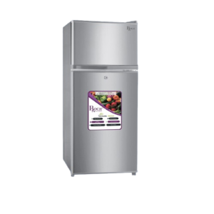 Feature,Details Model,RFR-125DT-J Total Volume,102 Liters Dimensions (WxDxH),450 x 490 x 1013 mm Control,Precise Mechanical Temperature Control Lighting,Energy-Efficient Interior LED Security,Integrated Lock & Key Design,Sleek Silver Exterior with Top Freezer