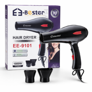 E3-Bester EE-9101 Professional Hair Dryer (1800W) – 3 in 1 | Majendo.com
