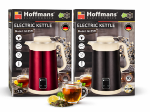 Hoffmans HM-2571 Electric Kettle (2.3L, 1800W) – Fast Boiling & Stylish Design | Majendo.com