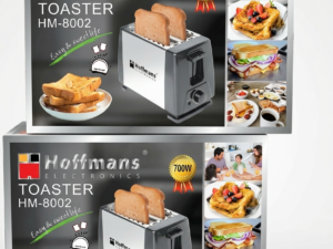 Hoffmans 2-Slice Stainless Steel Toaster (Model HM-8002)