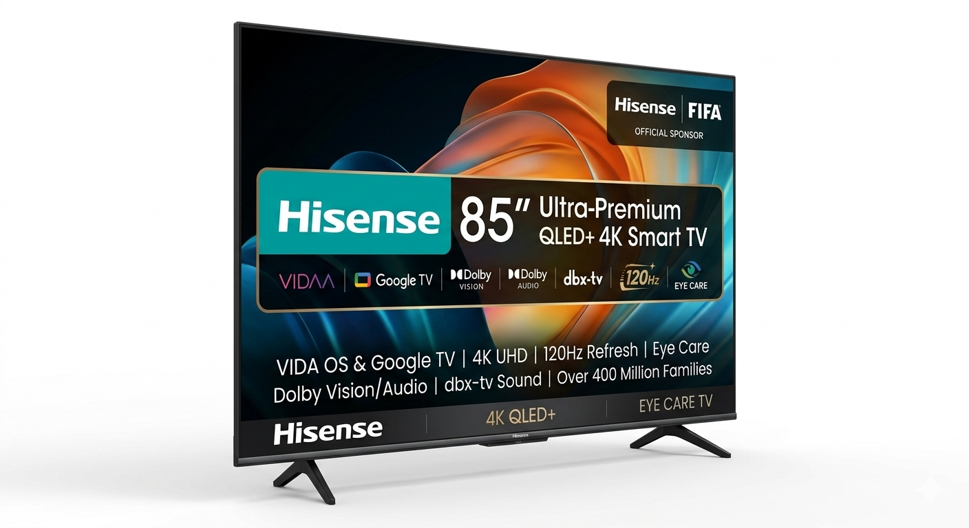 Hisense 85" Ultra-Premium QLED+ 4K Smart TV