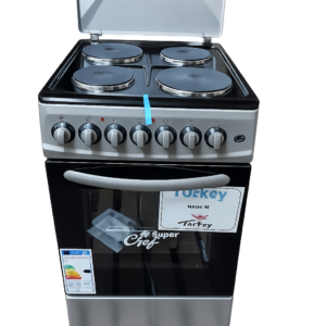 Super Chef Cooker 50x60cm – 4 Electric Plates + Oven & Grill (Full electric)