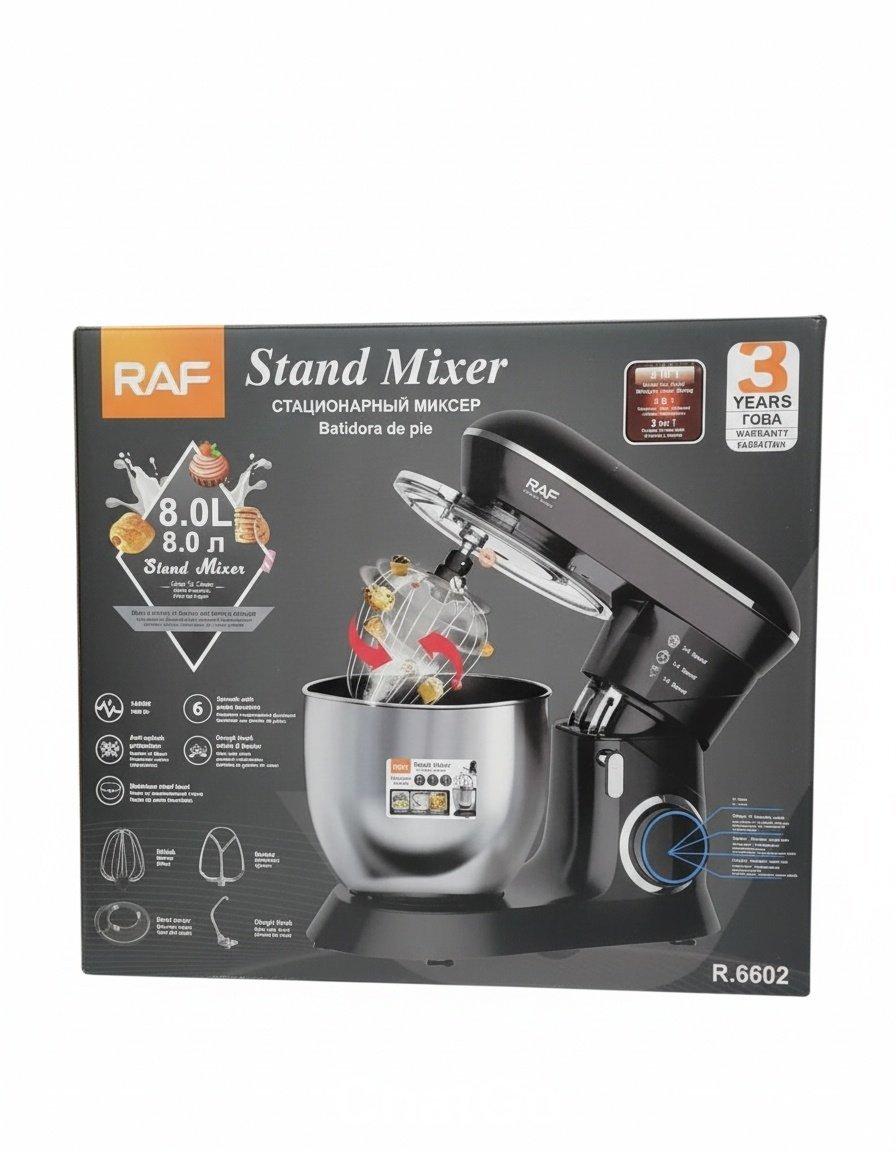 RAF R.6602 8.0L Stand Mixer