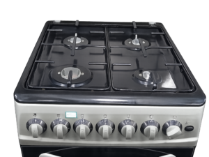 Super Chef Cooker 50x60cm Black – 4 Gas Burners + Electric Oven | Energy Saving & Durable