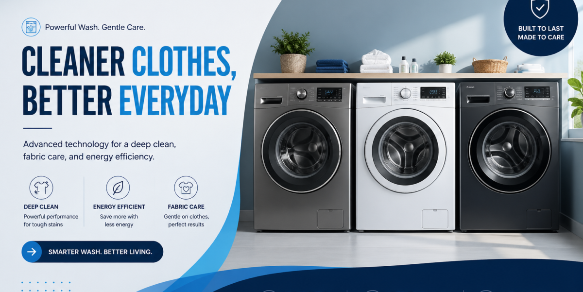 create a different bannerr with washing machines