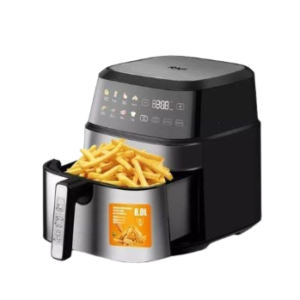 Upgrade your kitchen with the RAF 8L Digital Air Fryer Oven Grill – the perfect solution for fast, healthy, and convenient cooking. Designed with a large 8-liter capacity, it is ideal for families and anyone who loves preparing generous meals with ease. This versatile appliance allows you to fry, bake, roast, and grill using little to no oil, helping you enjoy your favorite meals with less fat while keeping great taste and crispy texture. Featuring an easy-to-use digital control panel, you can quickly adjust temperature and time settings for precise cooking every time. The sleek black design adds a modern touch to any kitchen. Key Features: Large 8L capacity – perfect for family meals Digital display for easy control Multi-function: fry, bake, grill, and roast Healthier cooking with less oil Fast and even heat circulation Stylish and durable black finish Cook smarter, faster, and healthier with the RAF 8L Digital Air Fryer Oven Grill – a must-have for every modern kitchen.