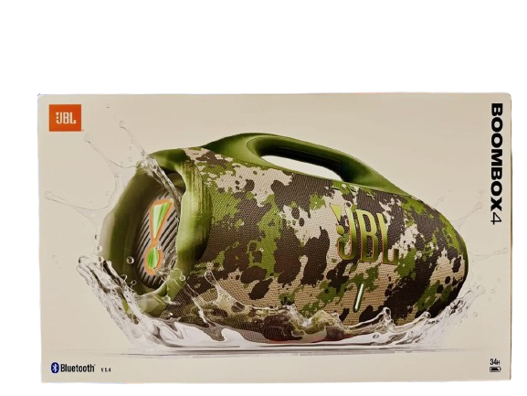 JBL Boombox 4 Bluetooth Speaker Camouflage – Powerful Portable Sound for Every Adventure