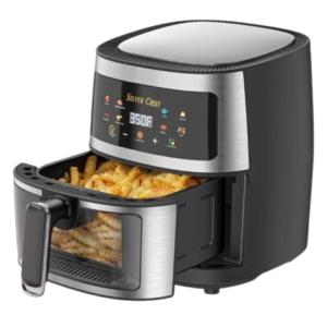 Silver Crest 8L Digital Air Fryer with Visible Viewing Food Basket