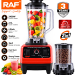 RAF 2-in-1 Electric Blender – 2.5L | 2400W
