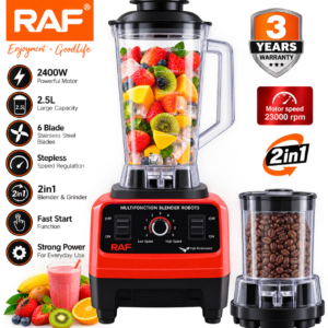 RAF 2-in-1 Electric Blender – 2.5L | 2400W