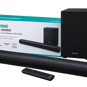 Hisense HS1800 2.1 Channel Soundbar with Wireless Subwoofer – 140W